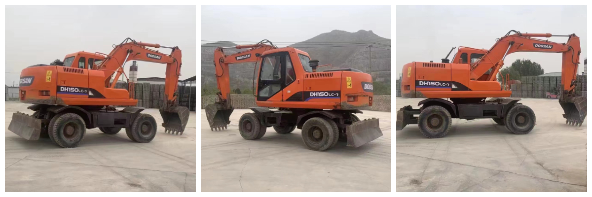 Дешевая распродажа колесного экскаватора Doosan DH150 2018 года Дешевая распродажа колесного экскаватора Doosan DH150 2018 года