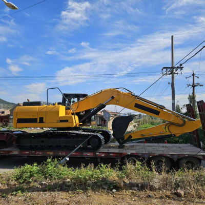 Excavator Fully Prepared and Ready for Shipment to Ghana