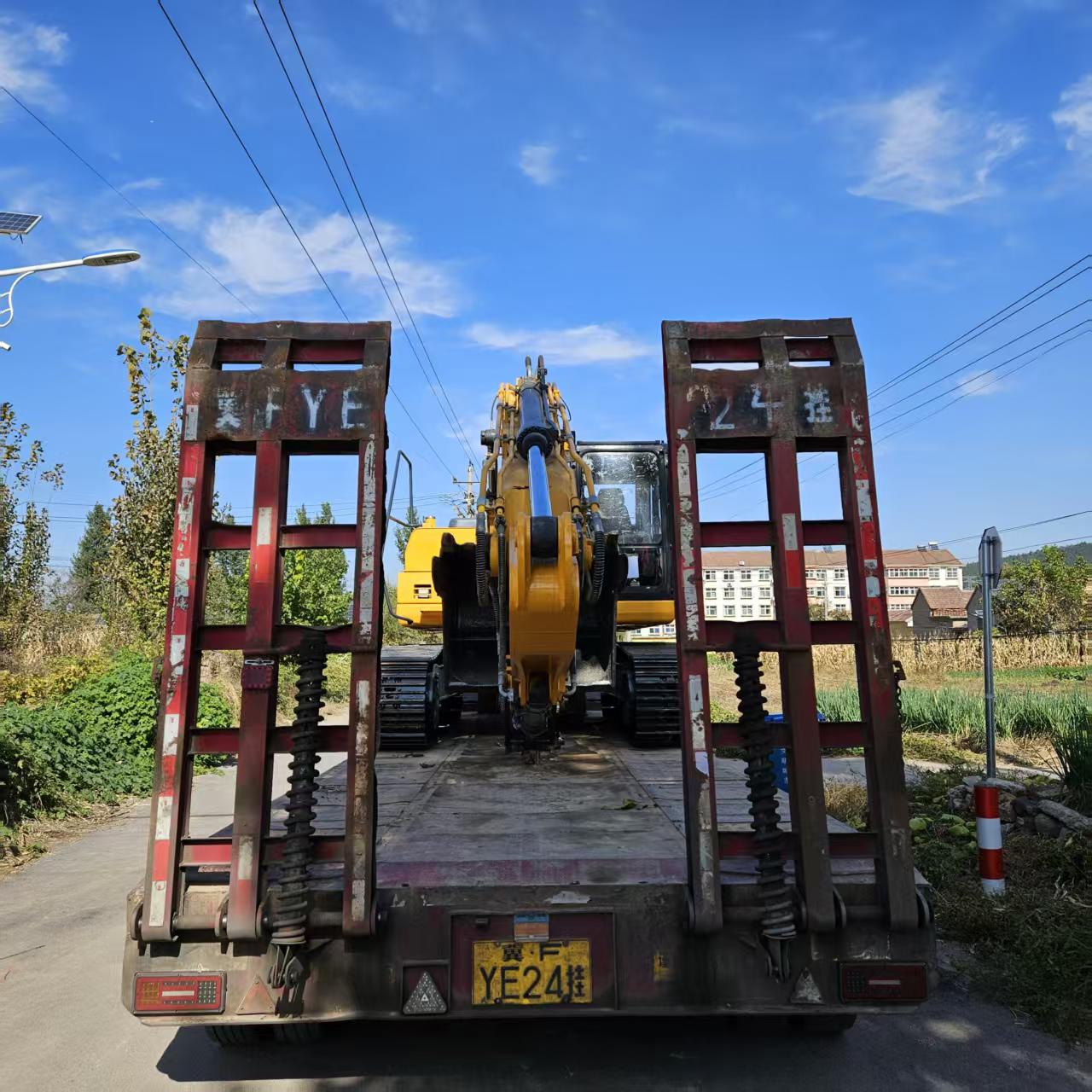 Excavator Fully Prepared and Ready for Shipment to Ghana