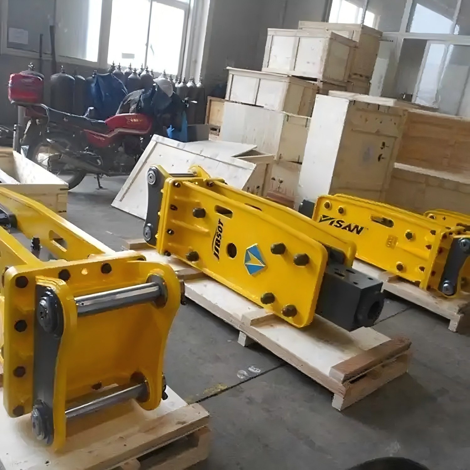 مطرقة صخور هيدروليكية لكسر الخرسانة من النوع المنفصل العلوي LXTS1000