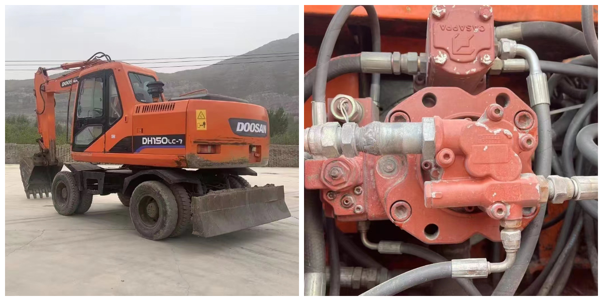 Дешевая распродажа колесного экскаватора Doosan DH150 2018 года Дешевая распродажа колесного экскаватора Doosan DH150 2018 года