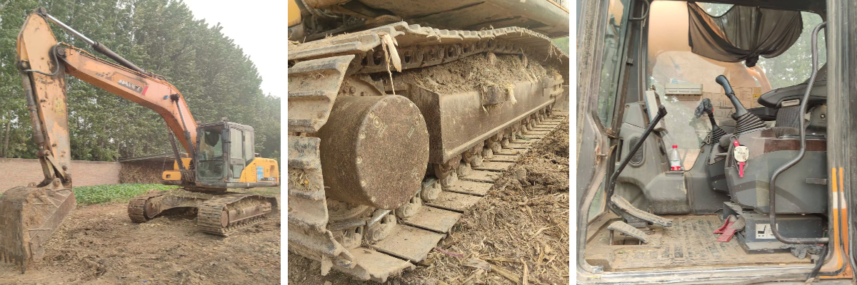 Escavadora Sany 215 21t 2013 usada em bom estado