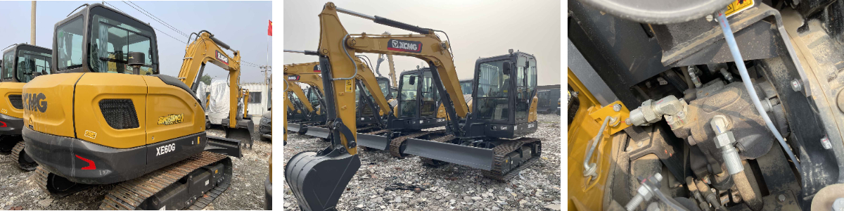 Bom estado usado xcmg 60 escavadeira 2023 Bom estado usado xcmg 60 escavadeira 2023