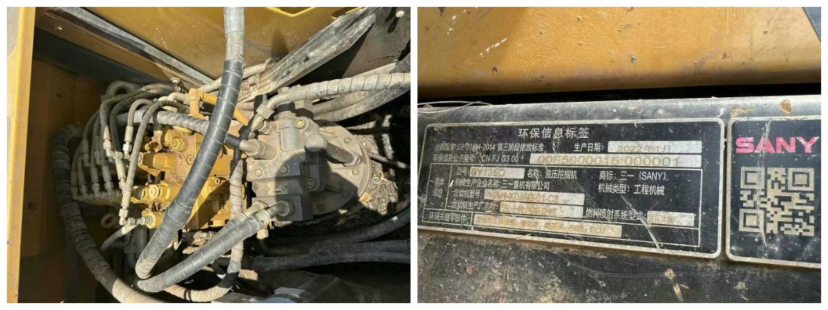 Дешевая распродажа 2022 года выпуска Sany 135 б/у гусеничный экскаватор