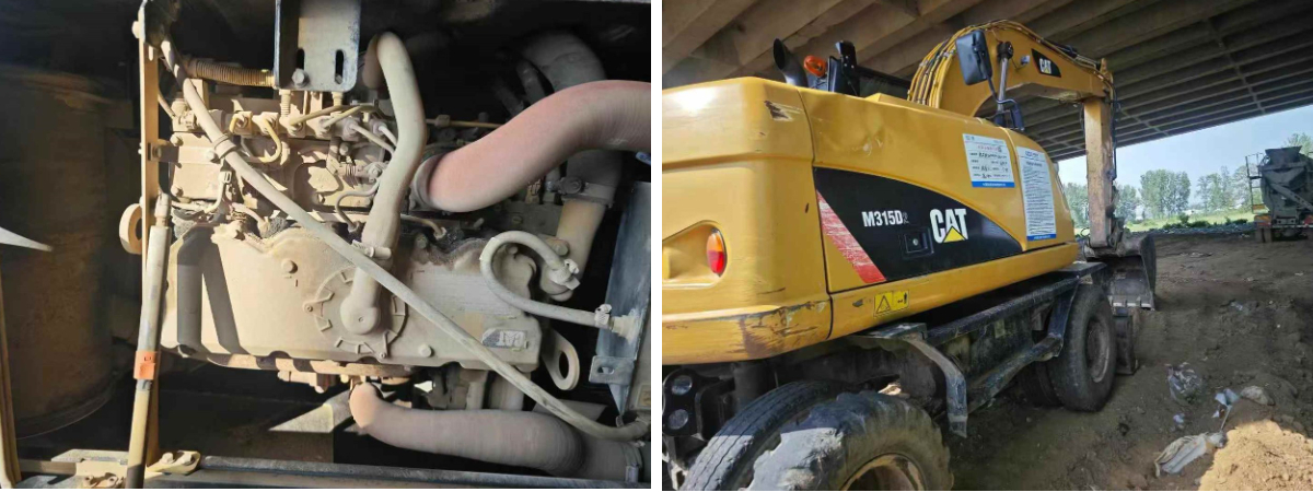 Pelle sur pneus Cat315 d'occasion (2019) à vendre Pelle sur pneus Cat315 d'occasion (2019) à vendre